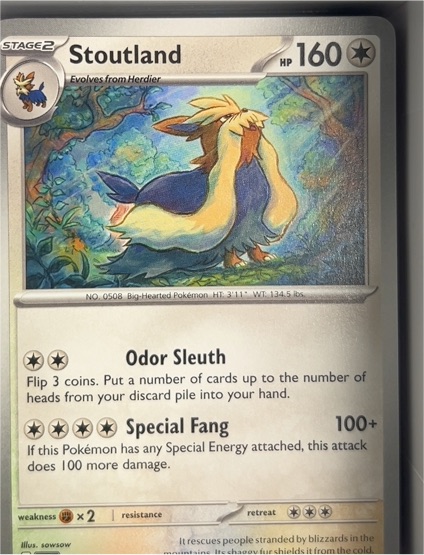 2025 Pokémon TCG #076 Stoutland — front