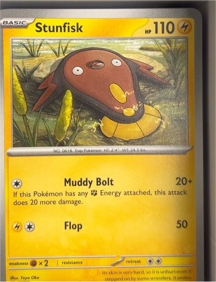 2023 Pokémon SV: White Flare #035 Stunfisk — front