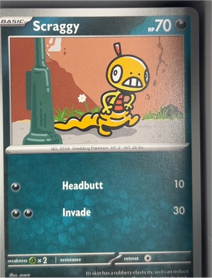 2023 Pokémon SV: White Flare #057 Scraggy — front