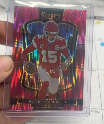 2025 Panini Select Premier Level #107 Patrick Mahomes II — front