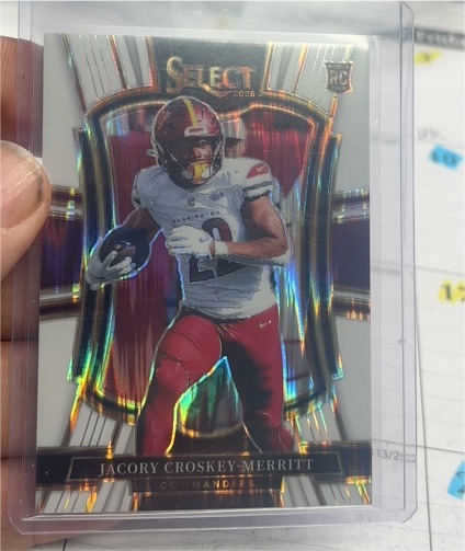 2025 Panini Select #188 Jacory Croskey-Merritt — front