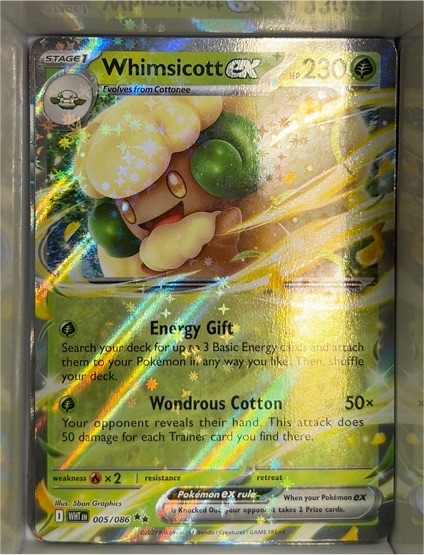 2025 Pokémon TCG SV White Flare #005 Whimsicott EX — front