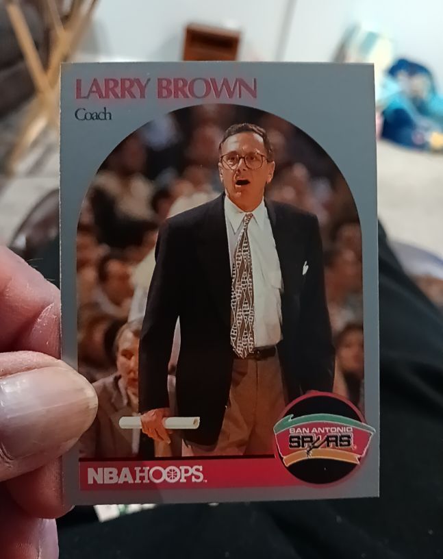 1990 NBA Hoops #328 Larry Brown — front