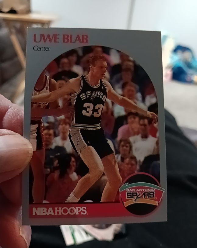 1990-91 NBA Hoops #264 Uwe Blab — front