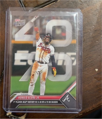 2023 Topps Now #927 Ronald Acuna Jr. — front