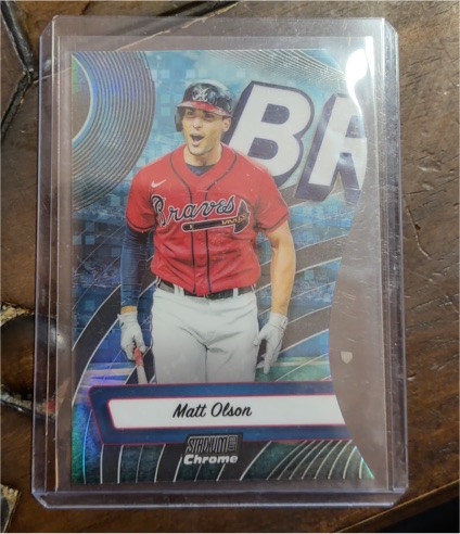 2024 Topps Chrome Strokes #S-13 Matt Olson — front