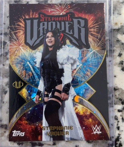 2025 Topps Universe WWE #NMS-36 Stephanie Vaquer Namesakes — front