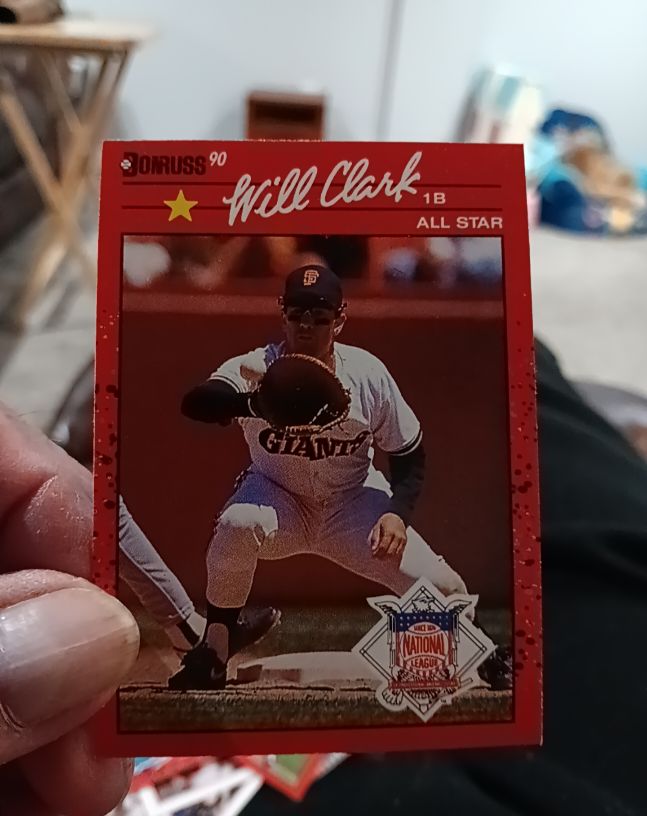 1990 Donruss #707 Will Clark All Star — front