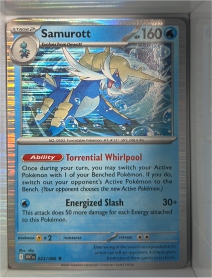 2023 Pokémon SV: White Flare #023 Samurott — front