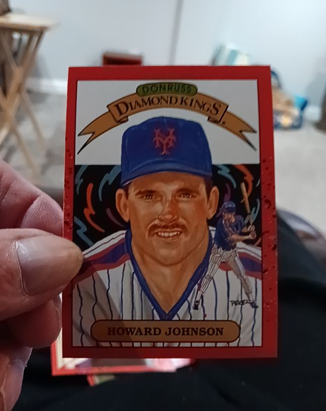 1990 Donruss Diamond Kings #18 Howard Johnson — front