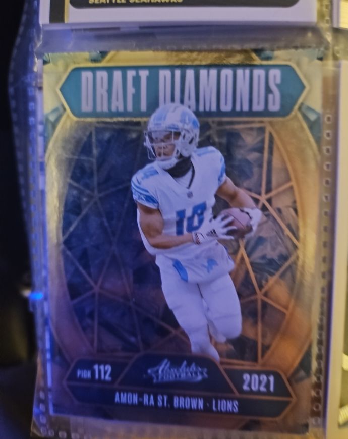 2021 Panini Absolute Draft Diamonds #DD-ASB Amon-Ra St. Brown — front