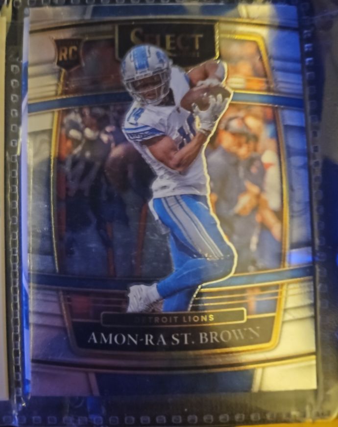 2021 Panini Select #73 Amon-Ra St. Brown Concourse Rookie — front
