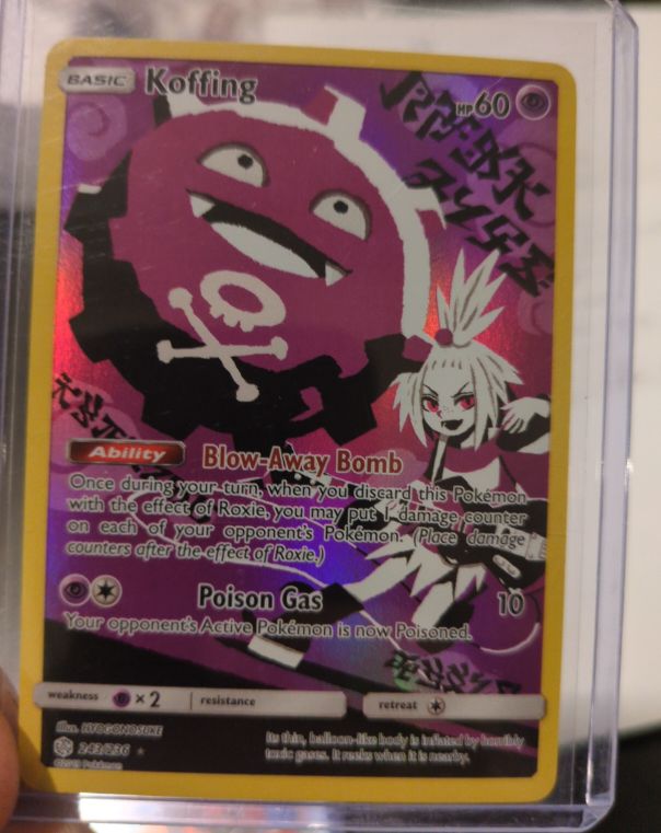 2019 Pokémon TCG Cosmic Eclipse #243 Koffing — front