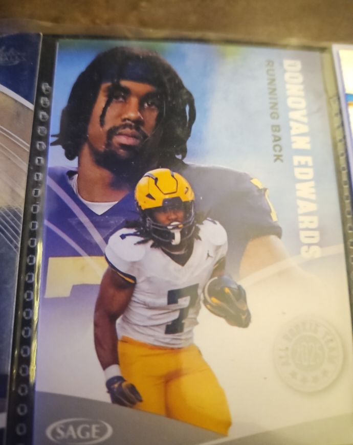 2025 Sage High Series #155 Donovan Edwards — front