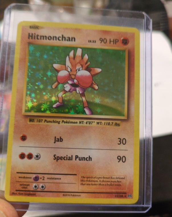 2016 Pokémon #62 Hitmonchan — front