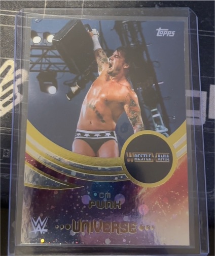 2025 Topps WWE Universe #262 CM Punk WrestleMania — front