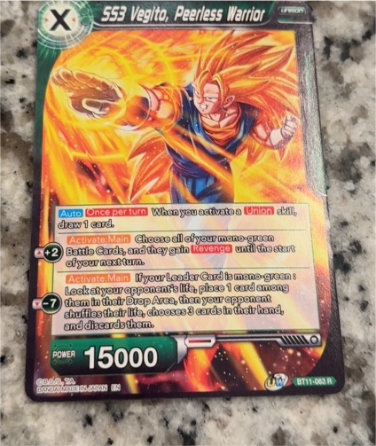 2020 Dragon Ball Super #BT11-063 SS3 Vegito, Peerless Warrior — front