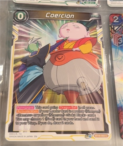2022 Dragon Ball Super Realm of the Gods #BT16-093 Coercion — front