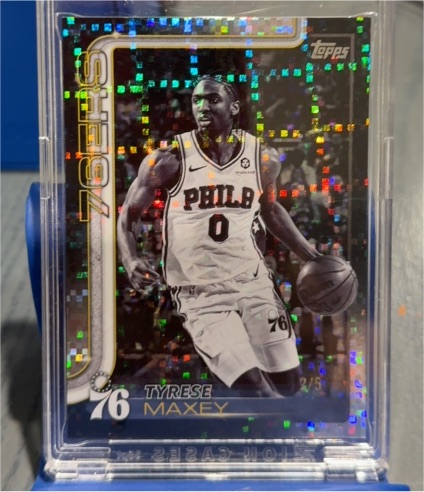 2025 Topps #21 Tyrese Maxey — front