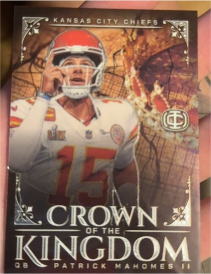 2025 Panini Icon Collection #CK-1 Patrick Mahomes II Crown of the Kingdom — front