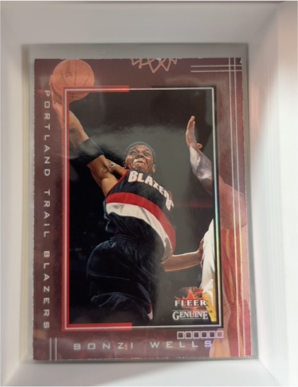 2001-02 Fleer Genuine #80 Bonzi Wells — front