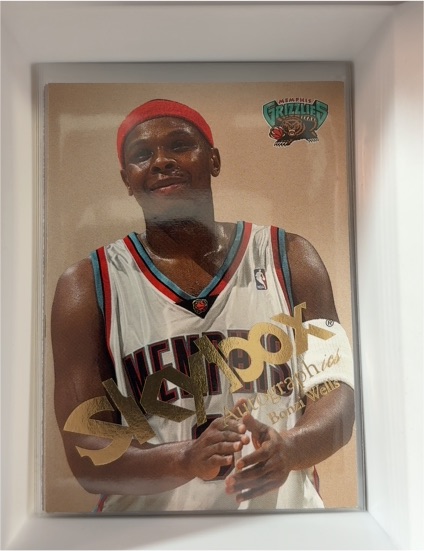 2003-04 SkyBox Autographics #18 Bonzi Wells — front