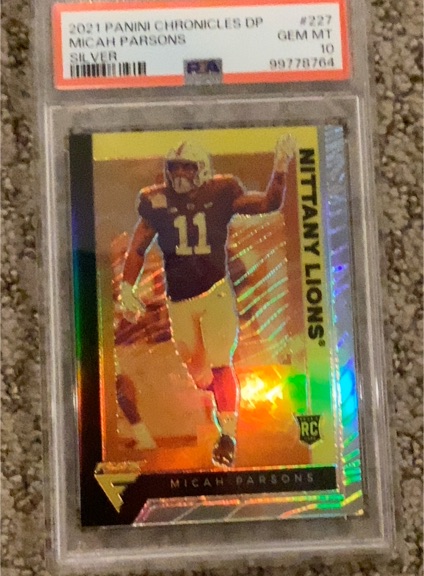 2021 Panini Chronicles DP #227 Micah Parsons — front