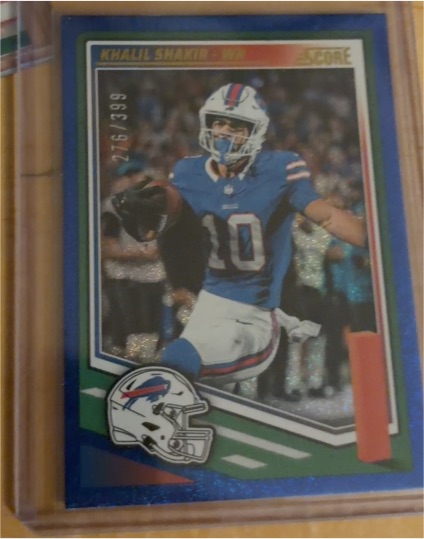 2025 Panini Score #24 Khalil Shakir — front