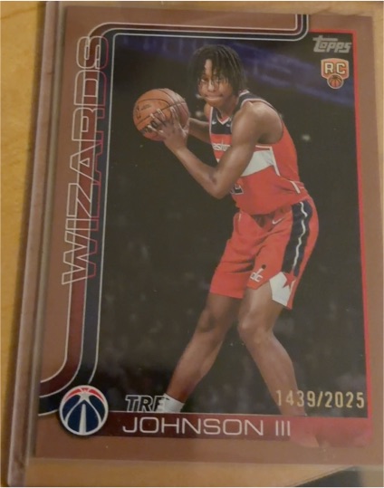 2025-26 Topps #206 Tre Johnson III — front