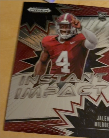 2025 Panini Prizm Draft Picks Instant Impact #II-JME Jalen Milroe — front