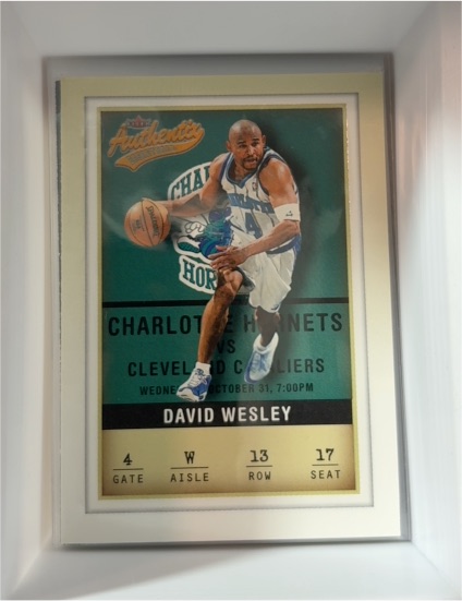 2001-02 Fleer Authentix #13 David Wesley — front