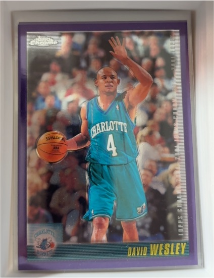 2000-01 Topps Chrome #132 David Wesley — front