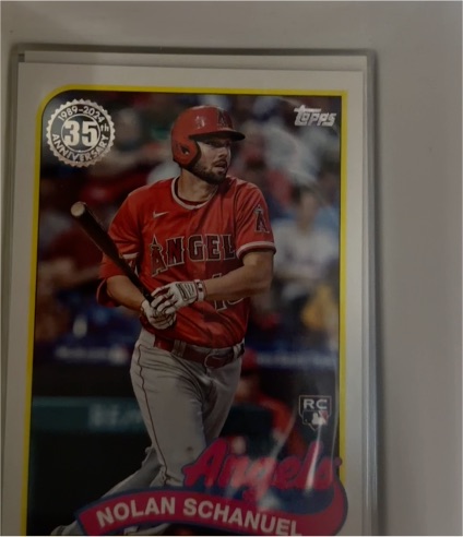 2024 Topps #89B-71 Nolan Schanuel Rookie Los Angeles Angels — front