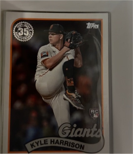 2024 Topps Series 1 1989 35th Anniversary #89B-95 Kyle Harrison — front