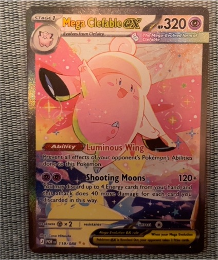 2026 Pokémon Perfect Order #119 Mega Clefable EX — front