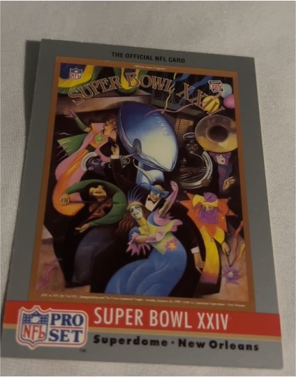 1990 Pro Set #24 Super Bowl XXIV — front