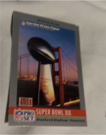 1990 Pro Set #19 Super Bowl XIX — front