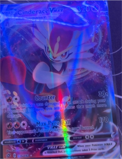 2020 Pokémon #036 Cinderace VMAX Rebel Clash — front