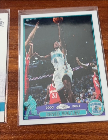 2003-04 Topps Chrome #102 David Wesley — front