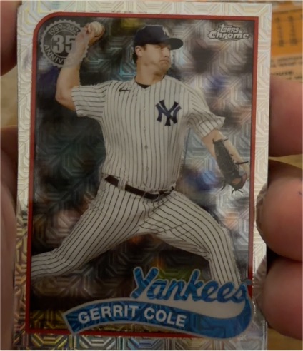 2024 Topps Series 2 1989 Topps Chrome Silver Pack Mojo #2T89C-52 Gerrit Cole — front