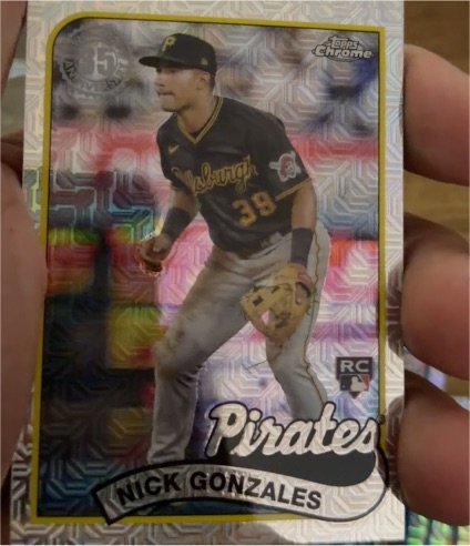 2024 Topps Series 2 1989 Topps Chrome Mojo #2T89C-28 Nick Gonzales — front