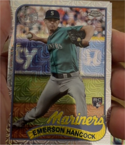 2024 Topps Series 2 1989 Topps Chrome Silver Pack Mojo #2T89C-9 Emerson Hancock — front