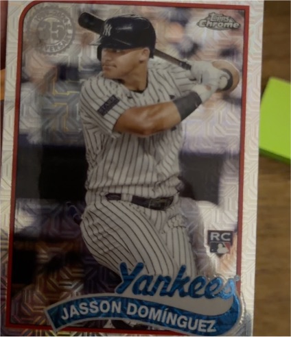 2024 Topps Series 1 Silver Pack Chrome Mojo #T89C-33 Jasson Dominguez — front
