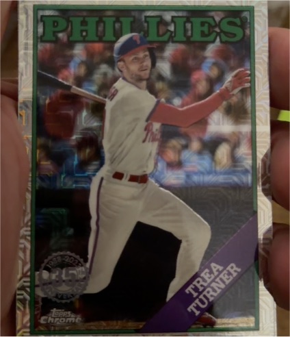 2023 Topps Series 2 1988 Topps Chrome Silver Pack Mojo #2T88C-89 Trea Turner — front