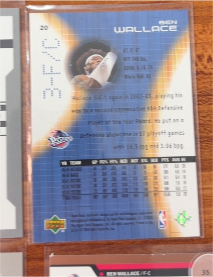 2003 Upper Deck #37-FR Ben Wallace — front