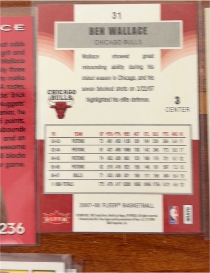 2007-08 Topps #31 Ben Wallace — front