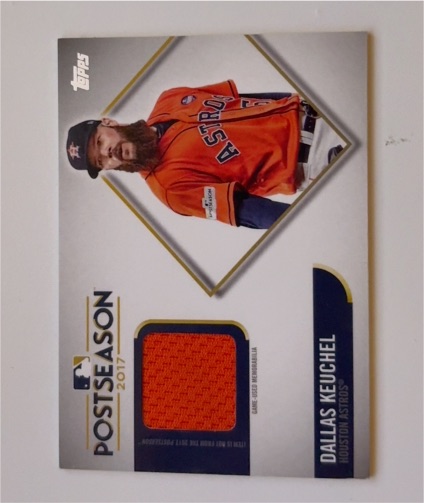 2017 Topps Postseason Dallas Keuchel Relic — front