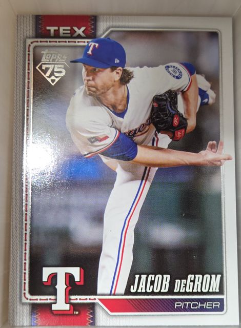 2026 Topps Series 1 #99 Jacob deGrom Texas Rangers — front