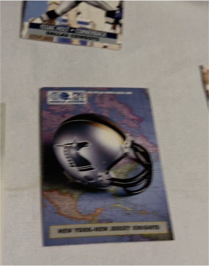 1991 Pro Set World League #6 New York-New Jersey Knights — front