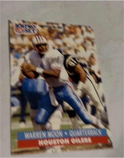 1991 Pro Set #167 Warren Moon Houston Oilers — front